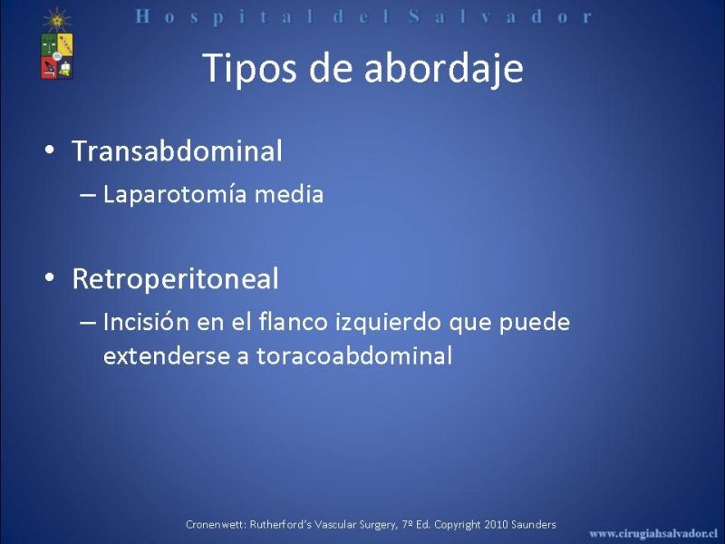 Diapositiva 9 de Abordaje de Aorta abdominal
