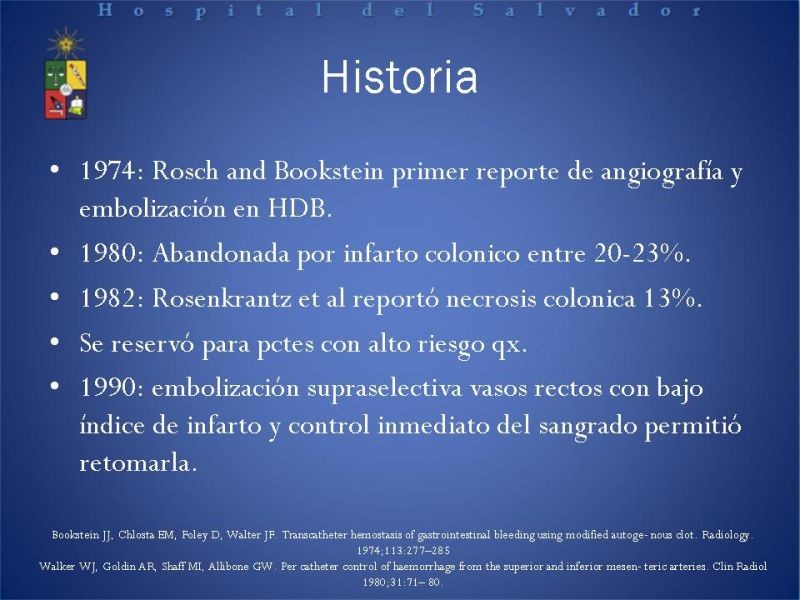 Diapositiva 3 de Cirugía endovascular en HDB