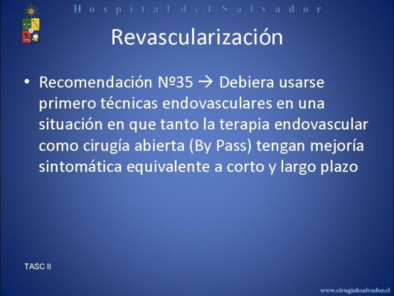 Diapositiva 7 de Angioplastía vs By Pass en isquémia crítica