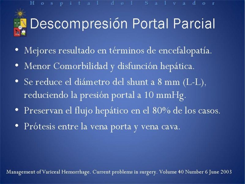 Diapositiva 26 de Hipertensión Portal:Alternativas Terapeuticas