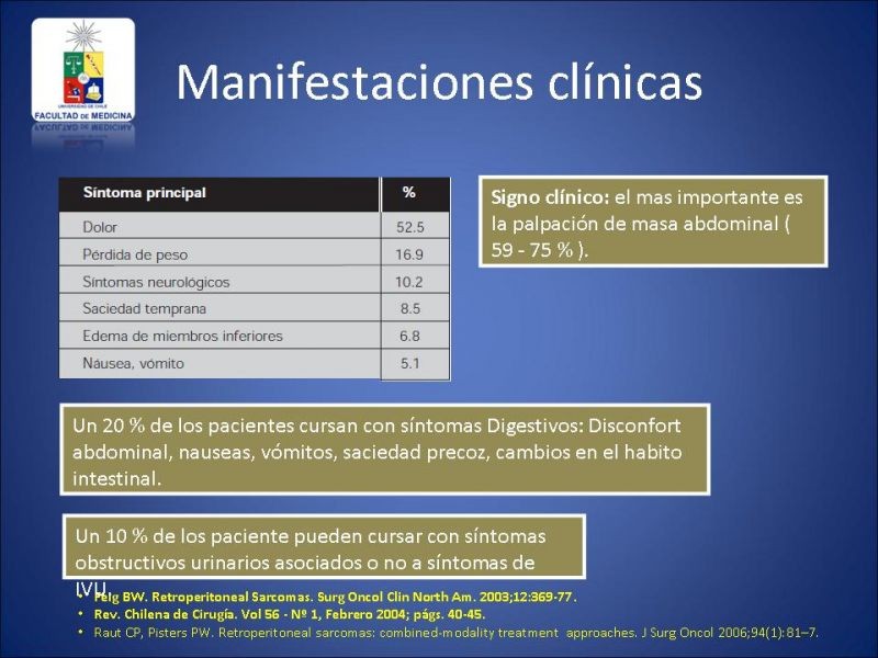 Diapositiva 4 de Sarcoma Retroperitoneal
