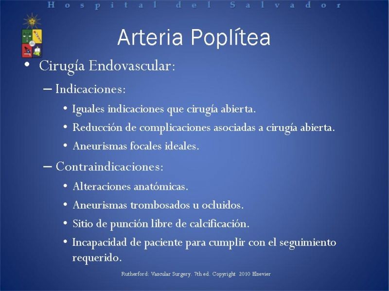 Diapositiva 28 de Aneurismas Arteriales EEII