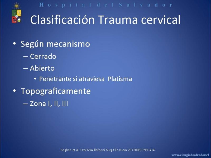 Diapositiva 7 de Trauma Vascular Cervical