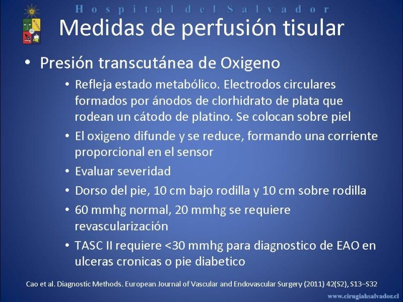 Diapositiva 21 de Laboratorio Vascular en EAO