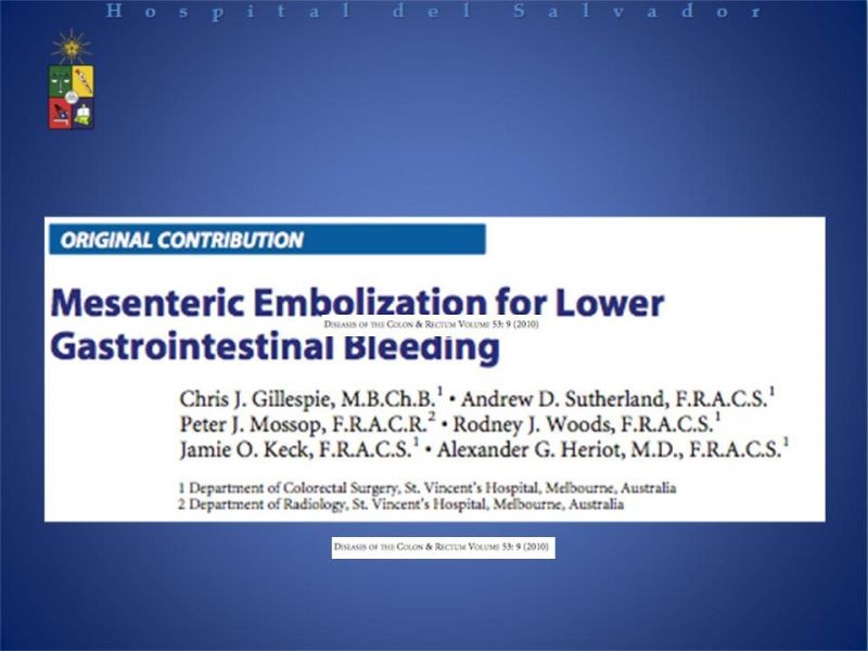 Diapositiva 15 de Cirugía endovascular en HDB