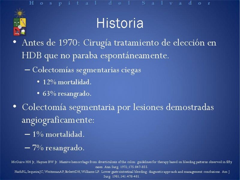 Diapositiva 2 de Cirugía endovascular en HDB