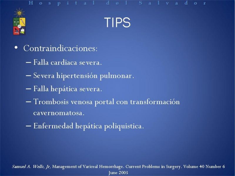 Diapositiva 34 de Hipertensión Portal:Alternativas Terapeuticas