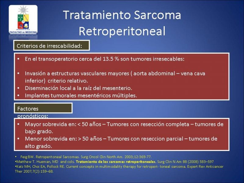Diapositiva 18 de Sarcoma Retroperitoneal