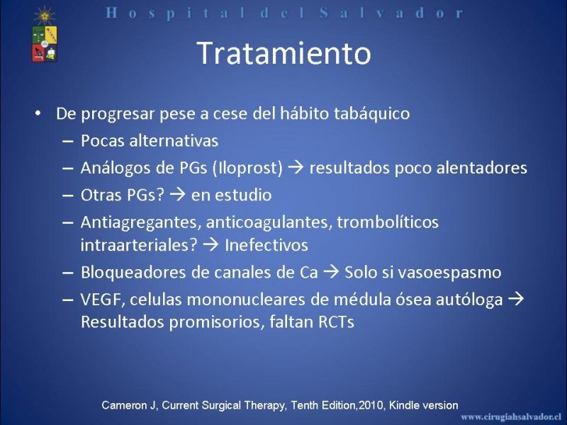 Diapositiva 26 de Tromboangeitis Obliterante(Enfermedad de Buerger)