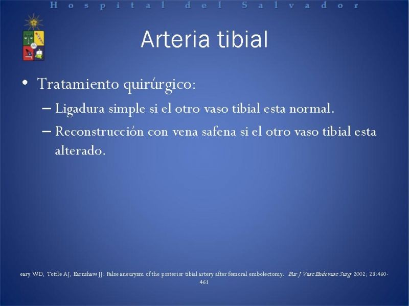 Diapositiva 31 de Aneurismas Arteriales EEII