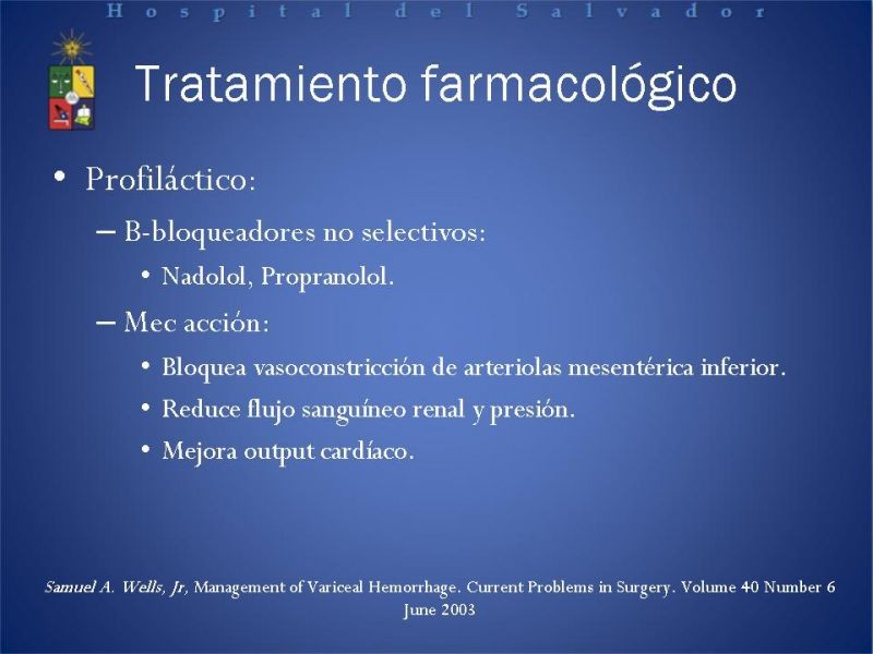 Diapositiva 12 de Hipertensión Portal:Alternativas Terapeuticas