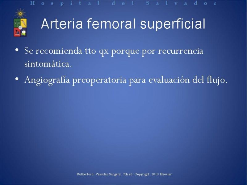 Diapositiva 17 de Aneurismas Arteriales EEII