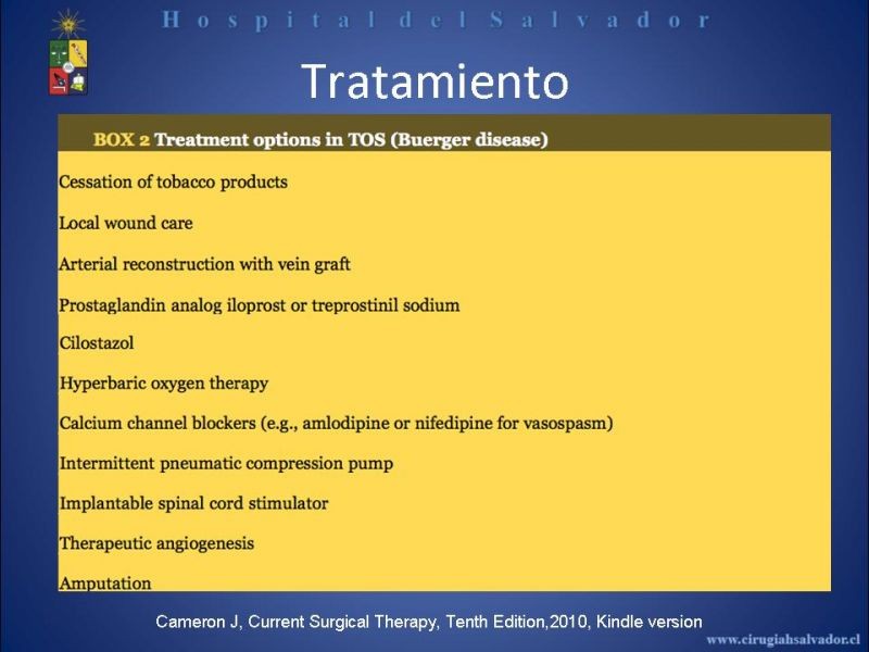Diapositiva 30 de Tromboangeitis Obliterante(Enfermedad de Buerger)