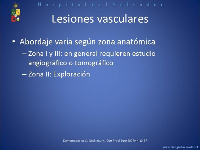Diapositiva 15 de Trauma Vascular Cervical