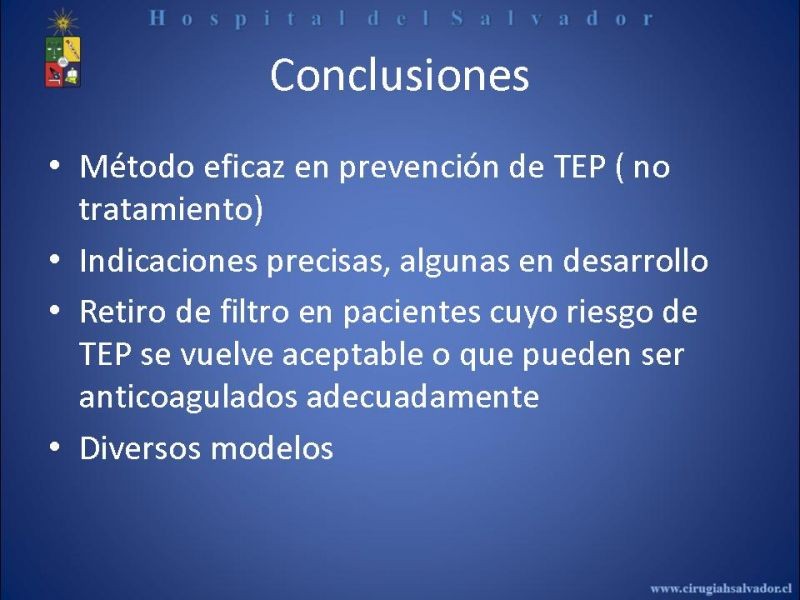 Diapositiva 25 de Filtro Vena Cava