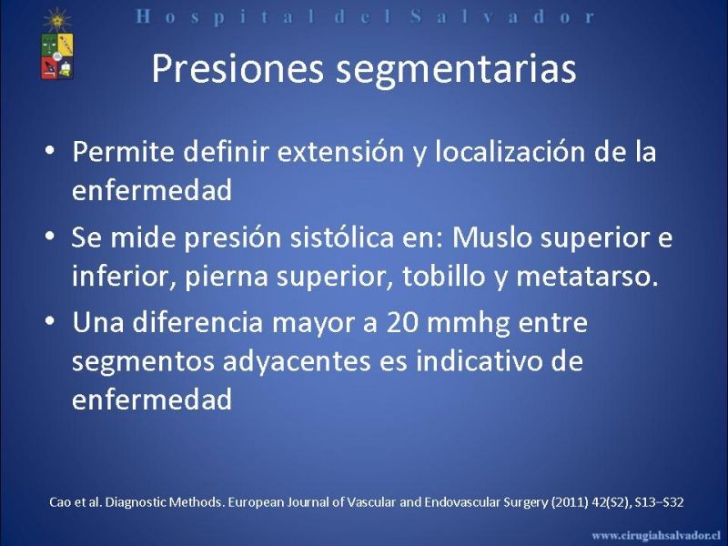 Diapositiva 13 de Laboratorio Vascular en EAO