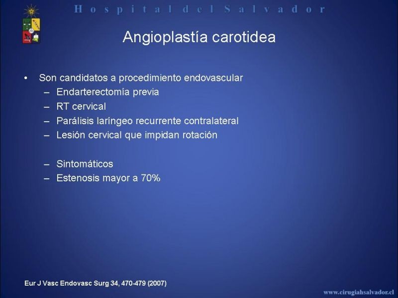 Diapositiva 22 de Patología Carotídea