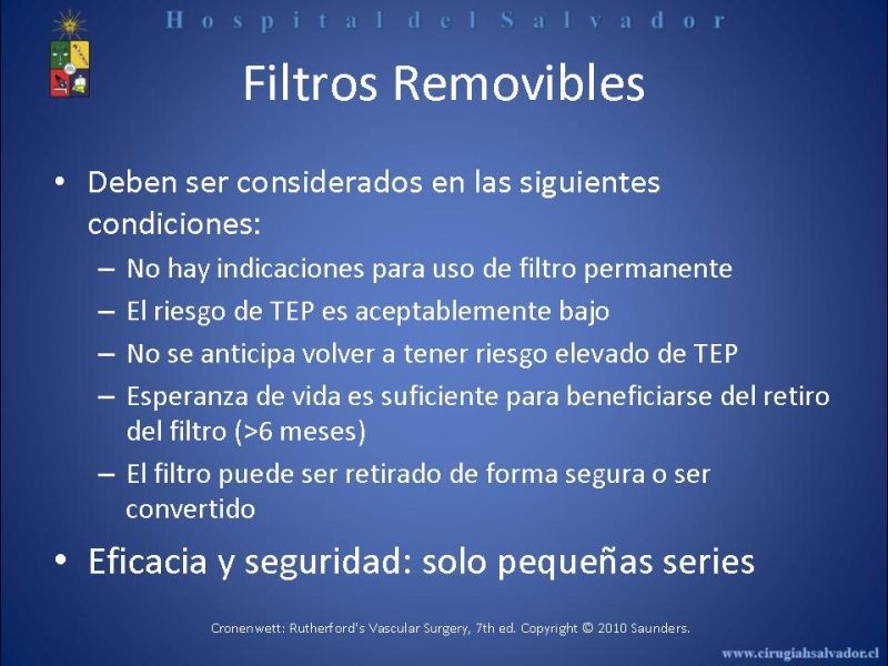 Diapositiva 19 de Filtro Vena Cava