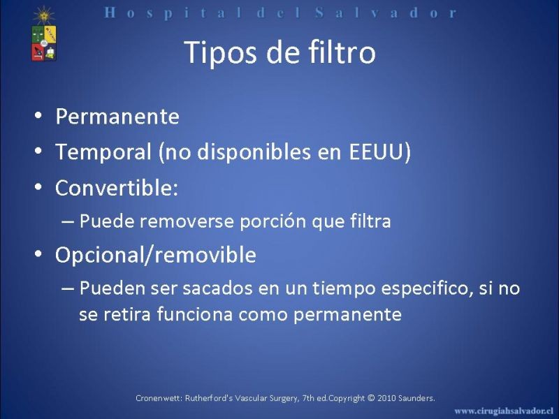 Diapositiva 6 de Filtro Vena Cava