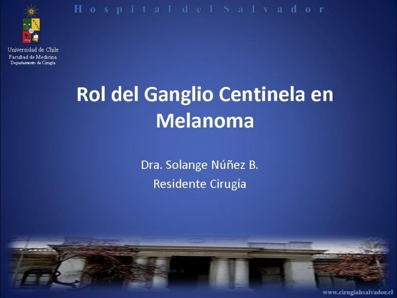 Diapositiva 34 de Rol del Ganglio Centinela en Melanoma