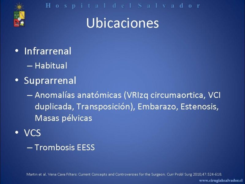Diapositiva 14 de Filtro Vena Cava