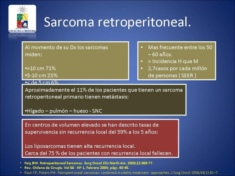 Diapositiva 3 de Sarcoma Retroperitoneal