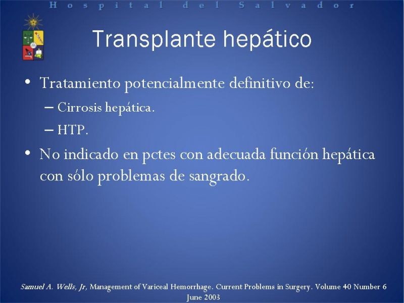 Diapositiva 38 de Hipertensión Portal:Alternativas Terapeuticas
