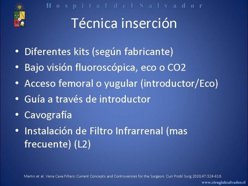 Diapositiva 16 de Filtro Vena Cava