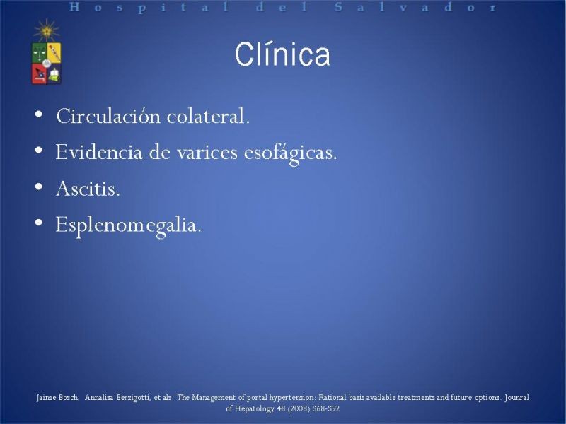 Diapositiva 5 de Hipertensión Portal:Alternativas Terapeuticas