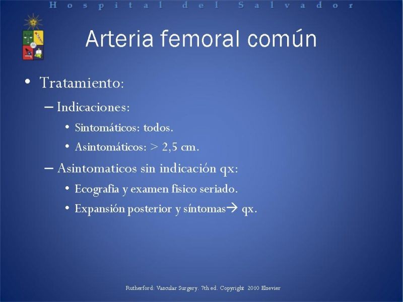 Diapositiva 11 de Aneurismas Arteriales EEII