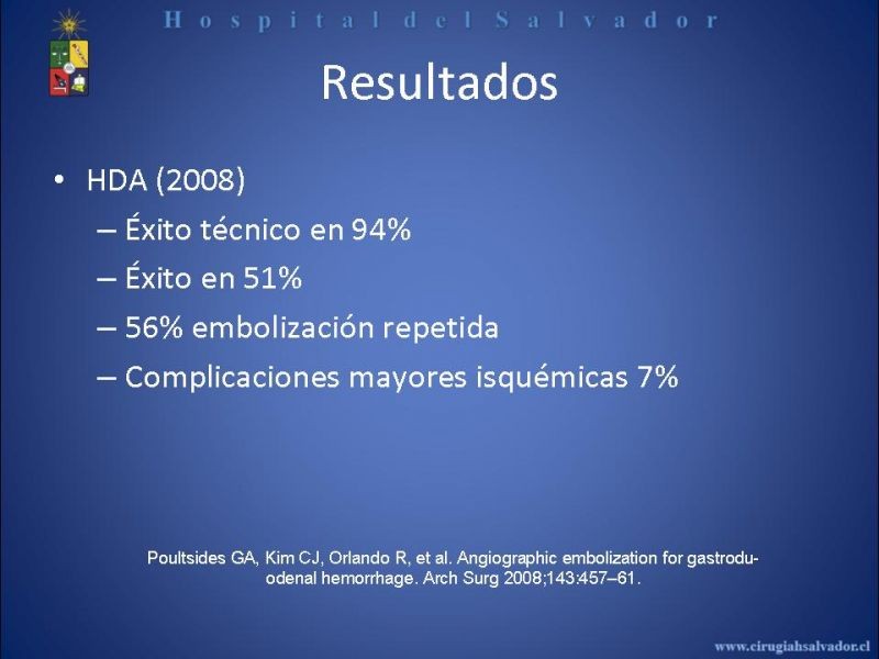 Diapositiva 18 de Angiografía en Hemorragia Digestiva
