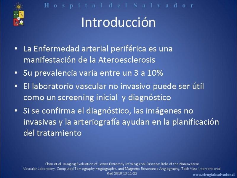 Diapositiva 1 de Laboratorio Vascular en EAO