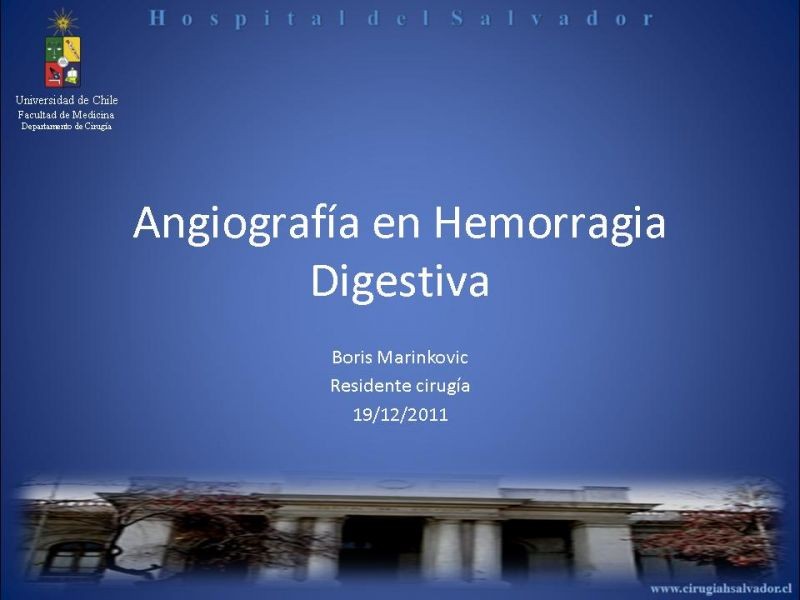Diapositiva 21 de Angiografía en Hemorragia Digestiva