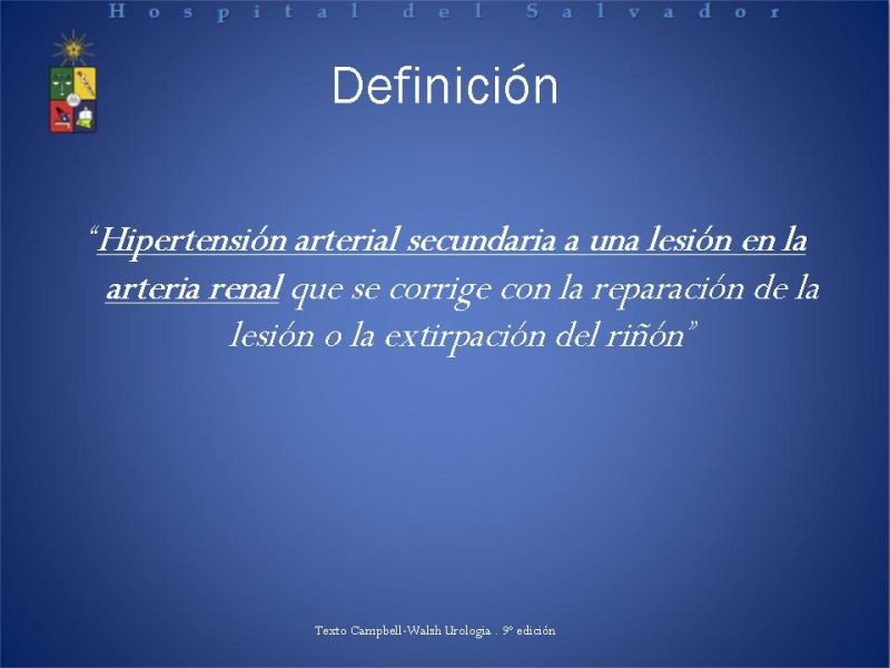 Diapositiva 1 de Hipertensión renovascular