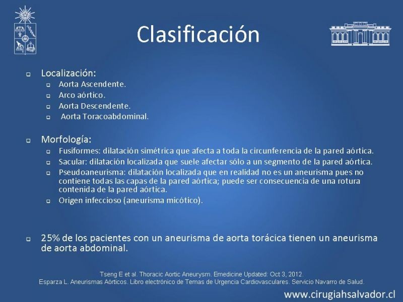 Diapositiva 5 de Reparación endovascular de aneurismas de aorta torácica (TEVAR)