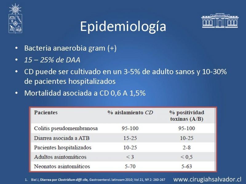 Diapositiva 2 de Sindrome diarreico por Clostridium Difficille