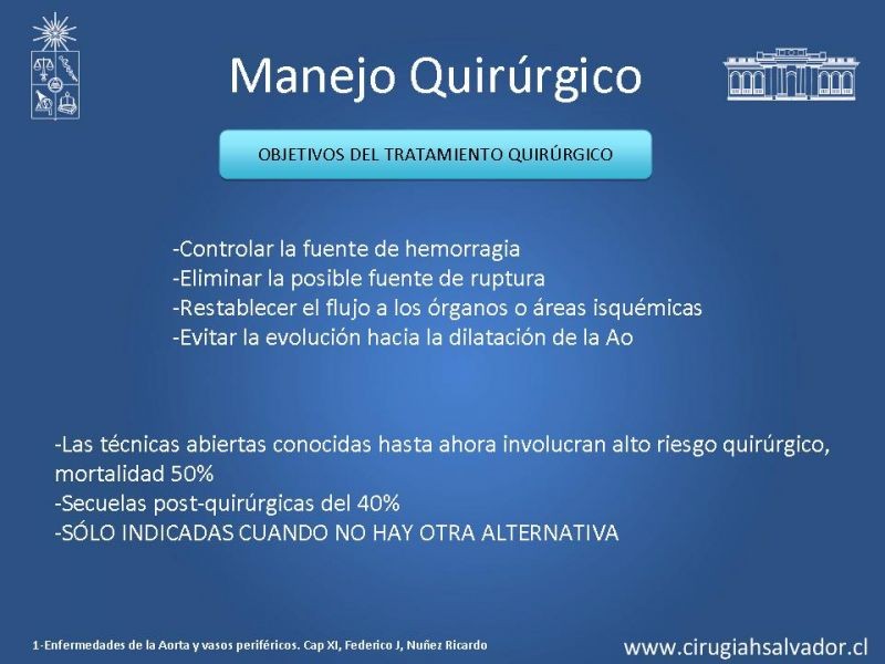 Diapositiva 13 de Manejo Disección Aórtica Tipo B