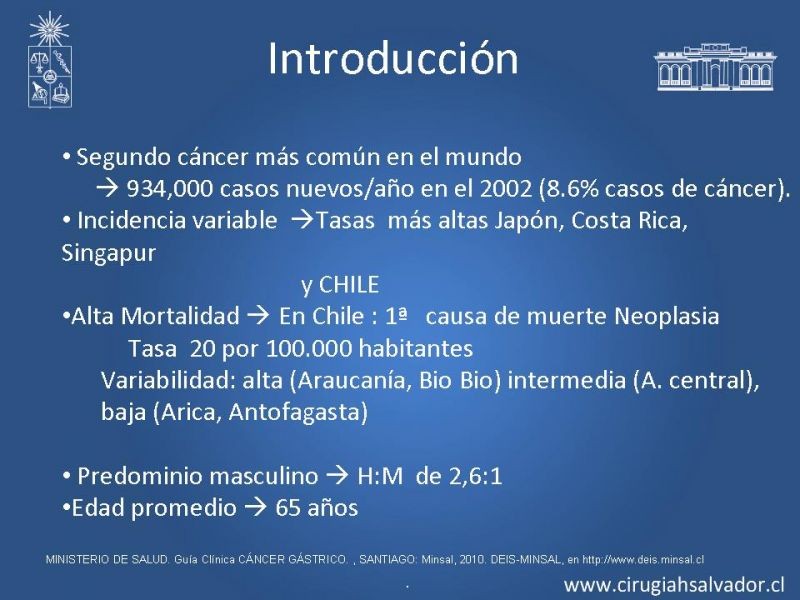 Diapositiva 1 de Cáncer Gástrico: Generalidades y Manejo    