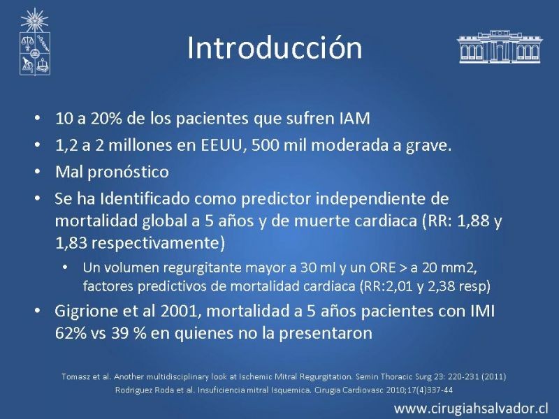 Diapositiva 2 de Insuficiencia Mitral Isquémica