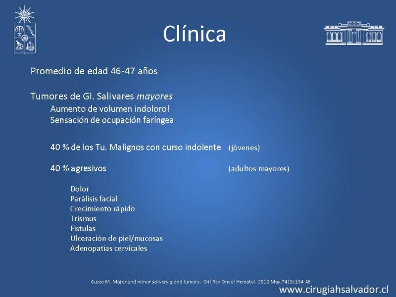 Diapositiva 10 de Tumores Glándulas Salivares