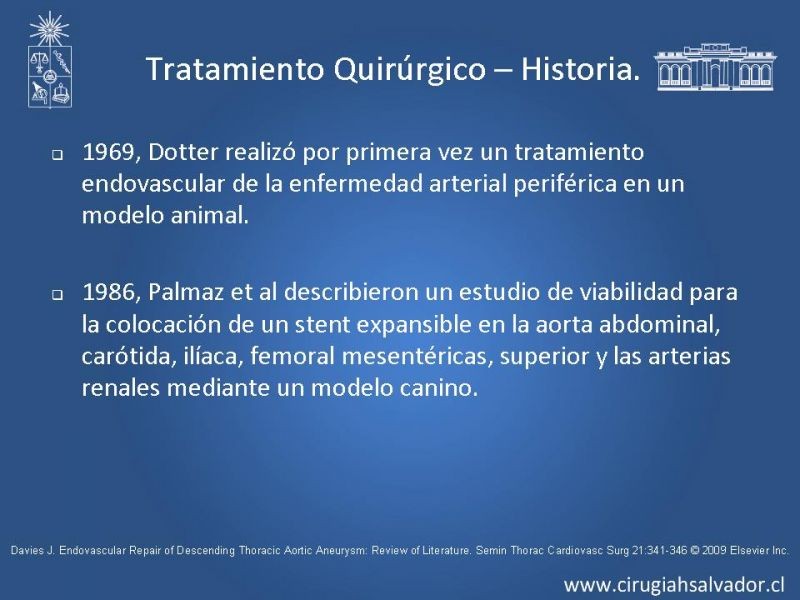 Diapositiva 12 de Reparación endovascular de aneurismas de aorta torácica (TEVAR)