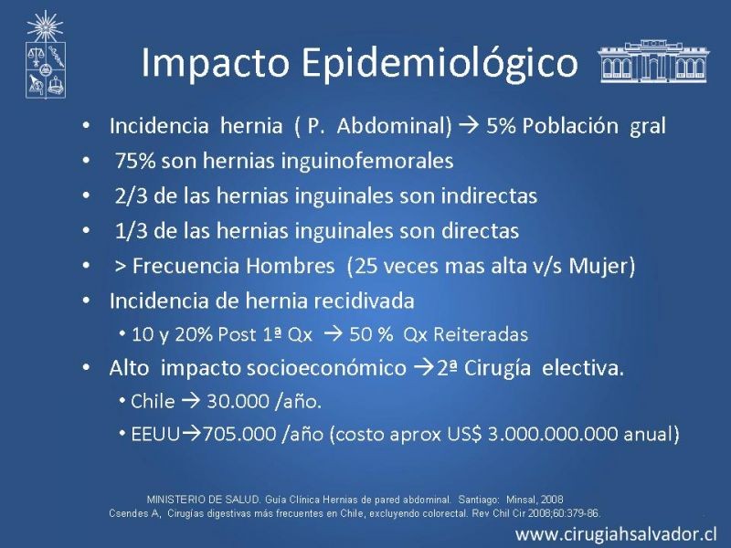 Diapositiva 1 de Laparoscopia en Hernia Inguinal