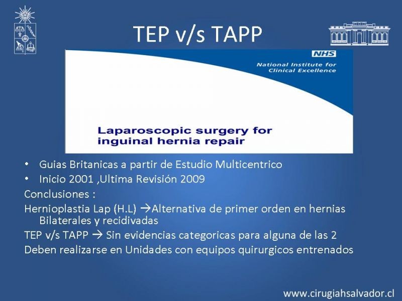 Diapositiva 25 de Laparoscopia en Hernia Inguinal
