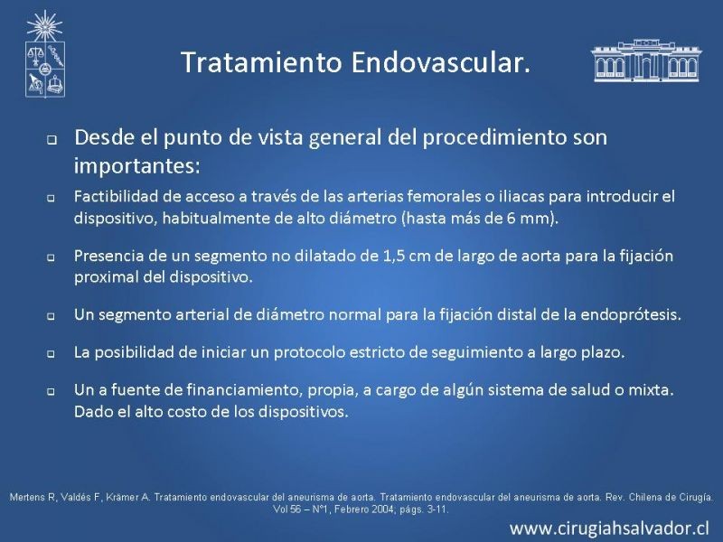 Diapositiva 27 de Aneurisma de Aorta Abdominal:Generalidades
