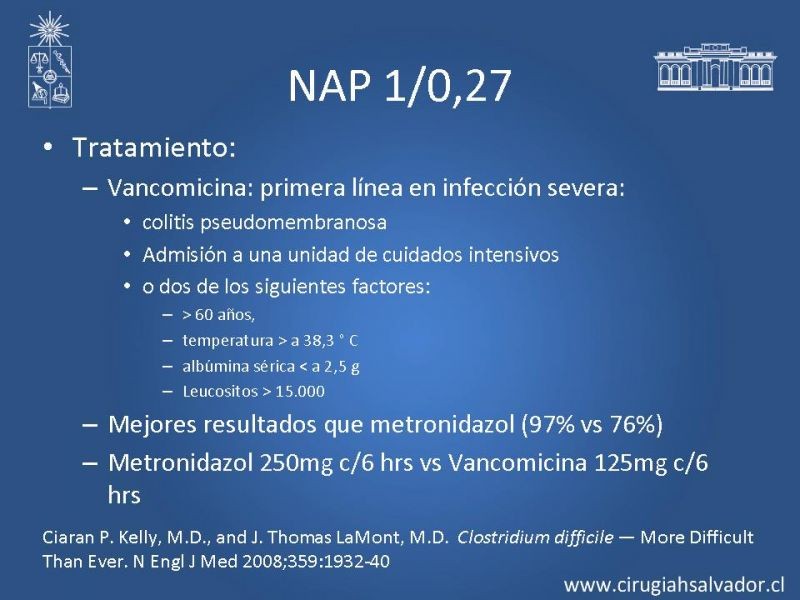 Diapositiva 37 de Sindrome diarreico por Clostridium Difficille