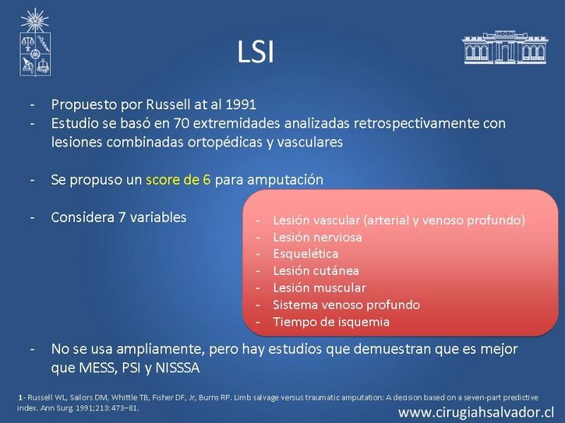 Diapositiva 16 de Score en Trauma de Extremidades