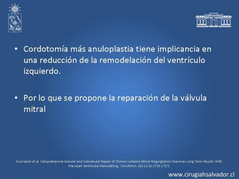 Diapositiva 28 de Insuficiencia Mitral Isquémica