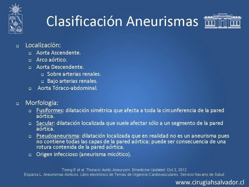 Diapositiva 7 de Aneurisma de Aorta Abdominal:Generalidades