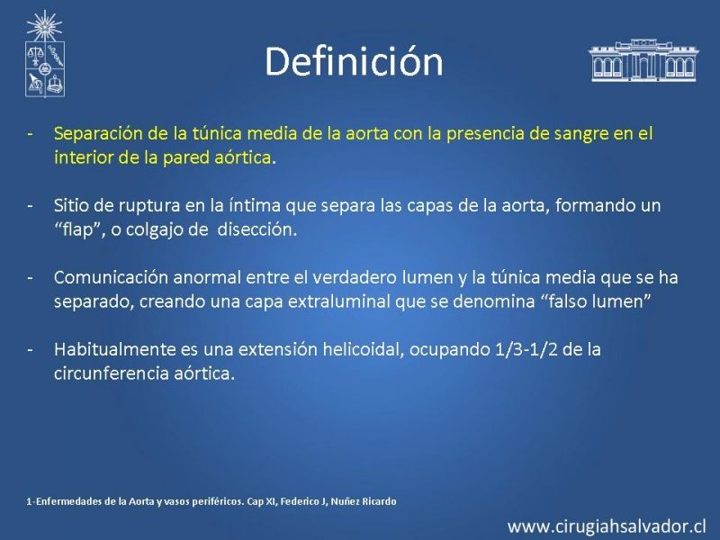 Diapositiva 3 de Manejo Disección Aórtica Tipo B