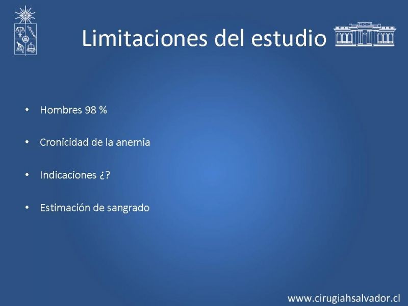 Diapositiva 33 de Transfusiones en Cirugía Mayor Abdominal pt. 1
